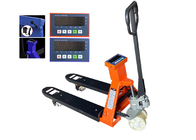 Hydraulic Pump Manual Forklift Pallet Jack With Weight Scale 2 Ton Capacity
