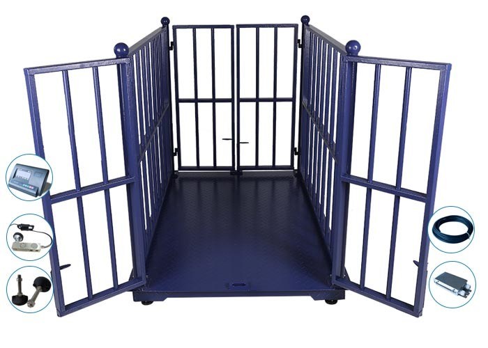 3000kg Digital Sheep Weighing Scales , Goat Weighing Machine With Lock