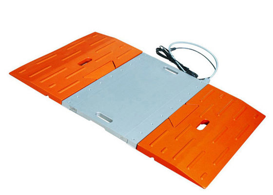 Alloy Steel 30T Wheel Weighing Scale , LCD Mobile Vehicle Weighing Scales