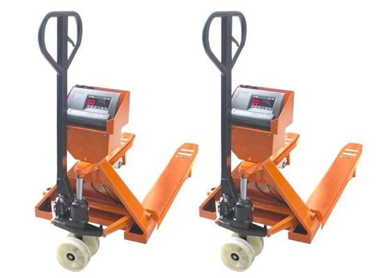 Electronic Yellow 2.5 Ton High Accuracy Hand Pallet Jack With Weight Scale