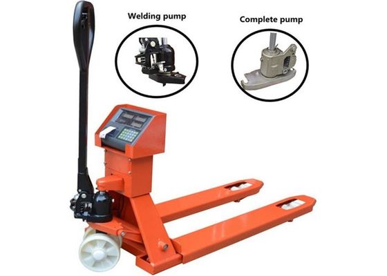 Carbon Steel 2ton CE Compliant Hand Manual Hydraulic Pallet Jack With Weight Scale