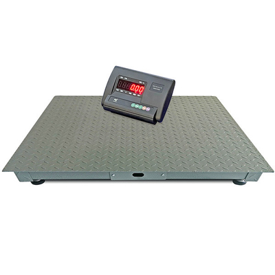 Carbon Steel Electronic Digital Platform Heavy Duty Floor Scales Single Deck 1T